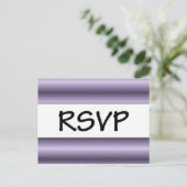 Invitation Carte Postale RSVP Purple (Debout devant)