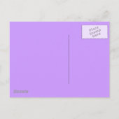 Invitation Carte Postale RSVP violet brillant (Dos)