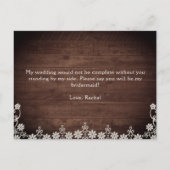 Invitation Carte Postale Russe Lace String Lumière Serez-Vous Ma Femme D'Ac (Dos)