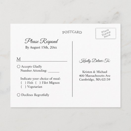 Invitation Carte Postale Rustic Baby's Breath Mason Jar String lumières RSV (Dos)