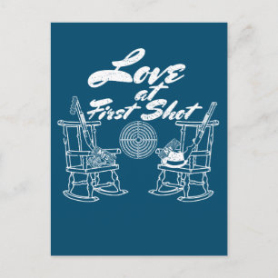 Invitation Carte Postale Rustic Country Grange Mariage Fête Chasse Couple