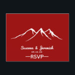 Invitation Carte Postale Rustic Country Mountain Deer Wedding RSVP<br><div class="desc">Rustic Country Deer Mountain Wedding RSVP Postcard Cette carte postale rustique de mariage de cerfs et de montagne RSVP est un choix pratique pour votre suite. Ajoutez simplement un timbre et ajoutez les cartes à votre suite d'invitation. Facile à customiser avec vos propres polices et couleurs. Conçu par Cèdre et...</div>