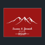 Invitation Carte Postale Rustic Country Mountain Deer Wedding RSVP<br><div class="desc">Rustic Country Deer Mountain Wedding RSVP Postcard Cette carte postale rustique de mariage de cerfs et de montagne RSVP est un choix pratique pour votre suite. Ajoutez simplement un timbre et ajoutez les cartes à votre suite d'invitation. Facile à customiser avec vos propres polices et couleurs. Conçu par Cèdre et...</div>