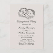 Invitation Carte Postale Rustic Horse Pays Western Engagement Party (Devant)