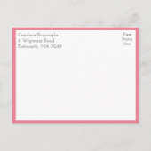 Invitation Carte Postale Rustic Owl Couple Boho Country Bridal Shower (Dos)