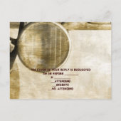 Invitation Carte Postale Rustic Truck Western Country Farm Wedding RSVP (Dos)