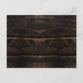 Invitation Carte Postale Rustic Wood With String Lights Wedding Invite (Dos)