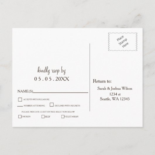 Invitation Carte Postale Rustique Country Mason Jar Daisy Grange Mariage en (Dos)