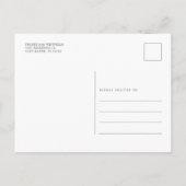 Invitation Carte Postale Rustique Friendsgiving Floral Fall Feuilles Citrou (Dos)