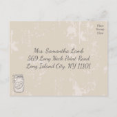 Invitation Carte Postale Rustique RSVP Mason Coeurs Jar Brown Tan Mariage (Dos)