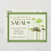 Invitation Carte Postale SABAL :: Miami (Devant / Derrière)