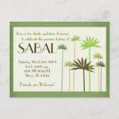 Invitation Carte Postale SABAL :: Miami (Devant)