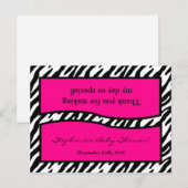 Invitation Carte Postale Sac de Goody Topp Hot rose Zebra Imprimer (Devant / Derrière)