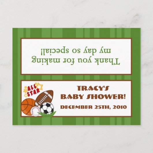 Invitation Carte Postale Sac de Goody Topper All-Star Green (Devant)