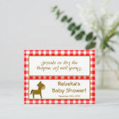 Invitation Carte Postale Sac de Goody Topper Grange rouge Animaux de ferme (Debout devant)