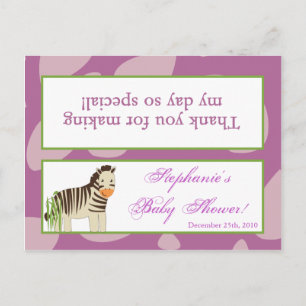 Invitation Carte Postale Sac de Goody Topper Jacana Purple Animaux