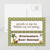 Invitation Carte Postale Sac de Goody Topper Jungle Baby (Devant / Derrière)