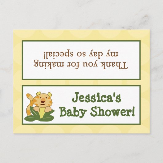 Invitation Carte Postale Sac de Goody Toppers Jungle Baby (Devant)