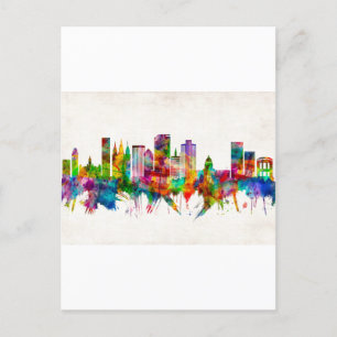Invitation Carte Postale Salt Lake City Utah Skyline