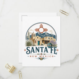 Invitation Carte Postale Santa Fe Nouveau-Mexique Architecture Adobe Sud-Ou