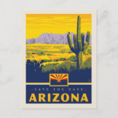 Invitation Carte Postale Save the date | Arizona (Devant)