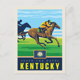 Invitation Carte Postale Save the date Kentucky