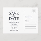 Invitation Carte Postale Save the date | Montana (Dos)
