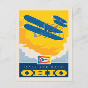 Invitation Carte Postale Save the date Ohio