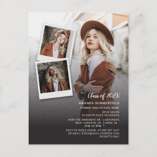 Invitation Carte Postale Scénario Multi Photo Graduation 2026 Fête de fin d