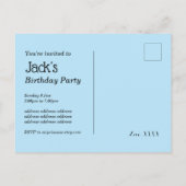 Invitation Carte Postale Scooters, Vélos, Skateboards, chevaucher (Dos)