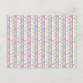 Invitation Carte Postale Script coloré mexicain amusant Fiesta Enfants Anni (Dos)