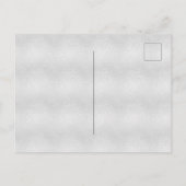 Invitation Carte Postale Script croisé parties scintillant rose argent (Dos)