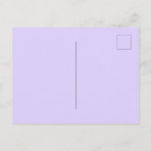 Invitation Carte Postale Script de parties scintillant violet de lavande ma (Dos)