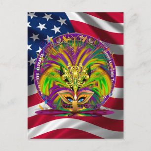 Invitation Carte Postale Sélection combinée de paquet de partie de carnaval