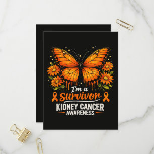 Invitation Carte Postale Sensibilisation au cancer du rein chez les surviva