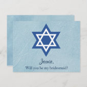 Invitation Carte Postale Seras-tu mon Juif d'honneur (Devant / Derrière)