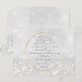 Invitation Carte Postale Serez-Vous Ma Femme D'Accueil Silver Grey Gold Par (Devant / Derrière)