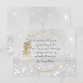 Invitation Carte Postale Serez-Vous Ma Femme D'Accueil Silver Grey Gold Par (Devant / Derrière)