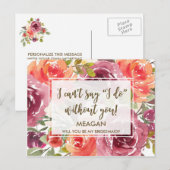 Invitation Carte Postale Serez-vous ma femme de ménage (Devant / Derrière)