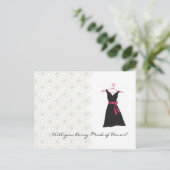 Invitation Carte Postale Serez-vous ma servante d'honneur ? (Debout devant)