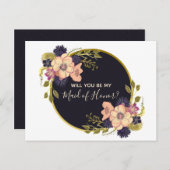 Invitation Carte Postale Serez-vous ma témoin de mariage (Devant / Derrière)