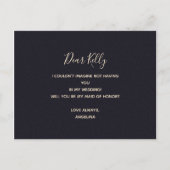 Invitation Carte Postale Serez-vous ma témoin de mariage (Dos)