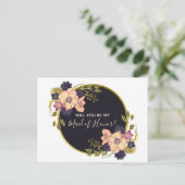 Invitation Carte Postale Serez-vous ma témoin de mariage (Debout devant)