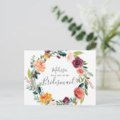 Invitation Carte Postale Serez-vous mes Fleurs de Bourgogne (Debout devant)