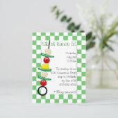 Invitation Carte Postale Shish Kabob (Debout devant)