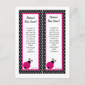 Invitation Carte Postale Signet Black Spring Time Lady Bug (Devant)