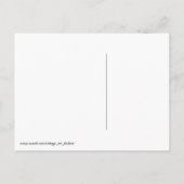 Invitation Carte Postale Silhouette de femme assise sur une chaise (Dos)