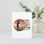 Invitation Carte Postale Silhouette d'une danseuse - Design basé sur le psa (Debout devant)