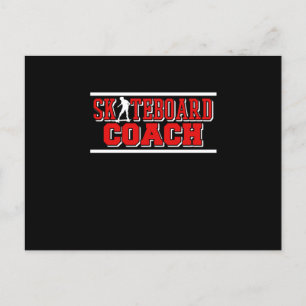 Invitation Carte Postale Skate coach skateboard skateboarding skateboarding