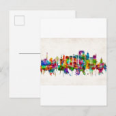 Invitation Carte Postale Skyline Brésil Sao Paulo (Devant / Derrière)